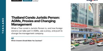 Street — Bangkok shopping traffic, illustrating Thailand Condo Juristic Person: AGMs, Proxies and Changing Management