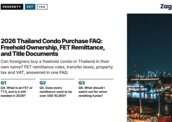 River — hotel night, illustrating 2026 Thailand Condo Purchase FAQ: Freehold Ownership, FET Remittance, and Title Documents