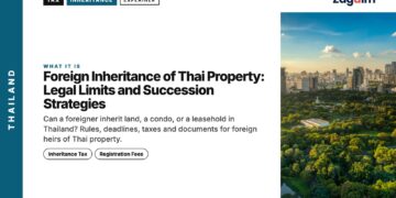 Park — Lumpini + skyline, illustrating Foreign Inheritance of Thai Property: Legal Limits and Succession Strategies