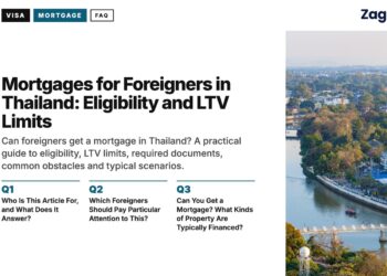 aerial, illustrating Mortgages for Foreigners in Thailand: Eligibility and LTV Limits