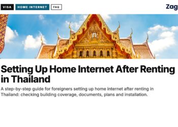 Temple — Wat Benchamabophit, illustrating Setting Up Home Internet After Renting in Thailand