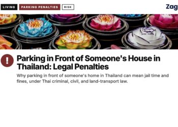 Craft — flower soap carving, illustrating Parking in Front of Someone's House in Thailand: Legal Penalties