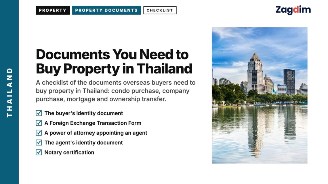 Park — Lumpini lake skyline, illustrating Documents You Need to Buy Property in Thailand