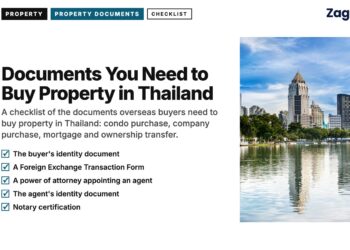 Park — Lumpini lake skyline, illustrating Documents You Need to Buy Property in Thailand