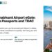 Bangkok Aerial — Chao Phraya dusk, illustrating Suvarnabhumi Airport eGate: Eligible Passports and TDAC Rules