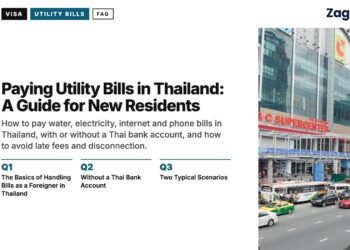 Street — Bangkok shopping traffic, illustrating Paying Utility Bills in Thailand: A Guide for New Residents
