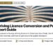 Aerial — Overhead aerial view of Palm Jumeirah island, illustrating UAE Driving Licence Conversion and Public Transport Guide