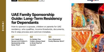 Market — Colourful cushions and textiles at a souk stall, illustrating UAE Family Sponsorship Guide: Long-Term Residency for Dependants