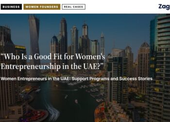 Harbour — Dubai Marina harbour with yachts at dusk, illustrating Women Entrepreneurs in the UAE: Support Programs and Success Stories