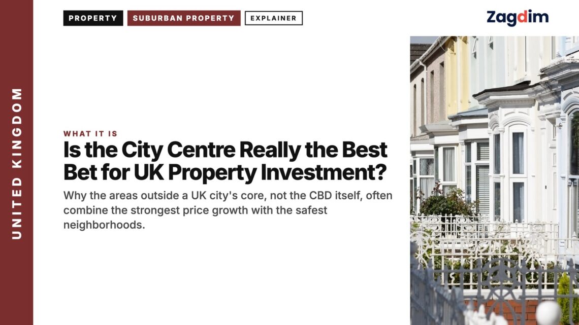 Victorian terrace street, illustrating Is the City Centre Really the Best Bet for UK Property Investment?