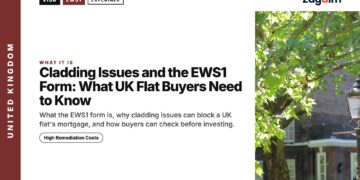 Street lamp under a tree, illustrating Cladding Issues and the EWS1 Form: What UK Flat Buyers Need to Know