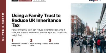 Busy shopping street, illustrating Using a Family Trust to Reduce UK Inheritance Tax