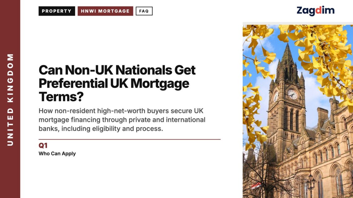 Manchester Town Hall in autumn, illustrating Can Non-UK Nationals Get Preferential UK Mortgage Terms?