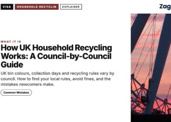 Construction crane and Big Ben at sunset, illustrating How UK Household Recycling Works: A Council-by-Council Guide