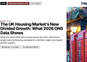Red telephone boxes outside a pub, illustrating The UK Housing Market's New Divided Growth: What 2026 ONS Data Shows