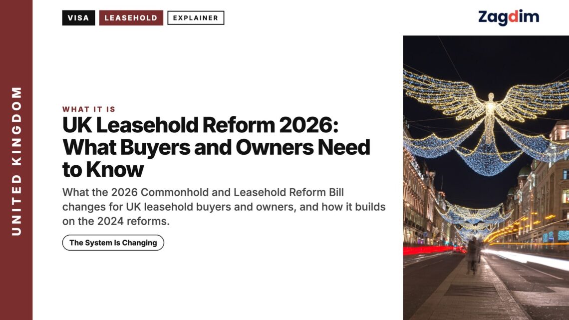 Regent Street festive lights at night, illustrating UK Leasehold Reform 2026: What Buyers and Owners Need to Know