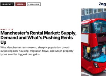 Red double-decker bus, illustrating Manchester's Rental Market: Supply, Demand and What's Pushing Rents Up