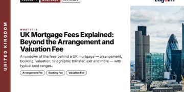 City of London skyscrapers, illustrating UK Mortgage Fees Explained: Beyond the Arrangement and Valuation Fee