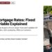 Aerial view of a stone village, illustrating UK Mortgage Rates: Fixed vs Variable Explained