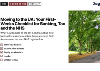Tree-lined park path, illustrating Moving to the UK: Your First-Weeks Checklist for Banking, Tax and the NHS