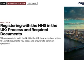 Aerial view of the Thames at dusk, illustrating Registering with the NHS in the UK: Process and Required Documents