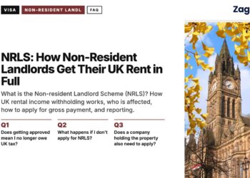 Manchester Town Hall in autumn, illustrating NRLS: How Non-Resident Landlords Get Their UK Rent in Full