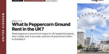 London Eye and the Thames, illustrating What Is Peppercorn Ground Rent in the UK?