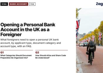 The Mall lined with Union flags, illustrating Opening a Personal Bank Account in the UK as a Foreigner