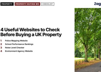 Tree-lined park path, illustrating 4 Useful Websites to Check Before Buying a UK Property