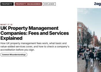 Busy shopping street, illustrating UK Property Management Companies: Fees and Services Explained