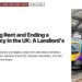 Train at a station platform, illustrating Raising Rent and Ending a Tenancy in the UK: A Landlord's Guide