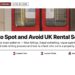 London Underground train at the platform, illustrating How to Spot and Avoid UK Rental Scams