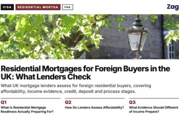 Street lamp under a tree, illustrating Residential Mortgages for Foreign Buyers in the UK: What Lenders Check