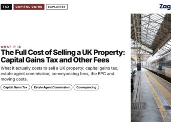 Station platform with a train, illustrating The Full Cost of Selling a UK Property: Capital Gains Tax and Other Fees