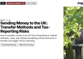 Street lamp under a tree, illustrating Sending Money to the UK: Transfer Methods and Tax-Reporting Risks