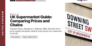 Downing Street sign, illustrating UK Supermarket Guide: Comparing Prices and Chains