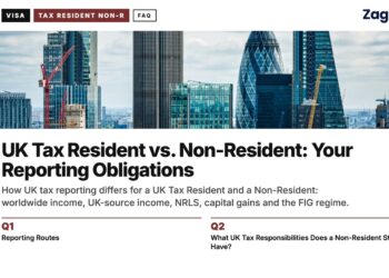 City of London skyscrapers, illustrating UK Tax Resident vs. Non-Resident: Your Reporting Obligations