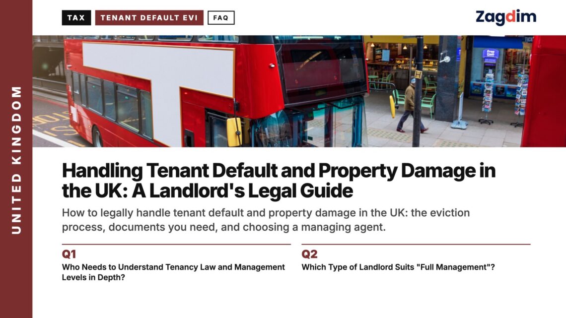 Red double-decker bus, illustrating Handling Tenant Default and Property Damage in the UK: A Landlord's Legal Guide
