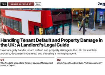 Red double-decker bus, illustrating Handling Tenant Default and Property Damage in the UK: A Landlord's Legal Guide