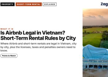 Landmark — Aerial view of giant reclining Buddha complex, illustrating Is Airbnb Legal in Vietnam? Short-Term Rental Rules by City