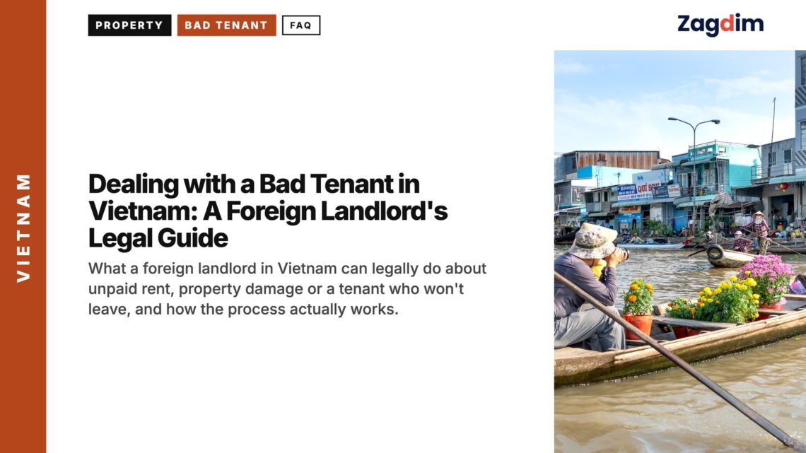 Market — Woman rowing boat through floating market town, illustrating Dealing with a Bad Tenant in Vietnam: A Foreign Landlord's Legal Guide