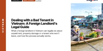 Market — Woman rowing boat through floating market town, illustrating Dealing with a Bad Tenant in Vietnam: A Foreign Landlord's Legal Guide
