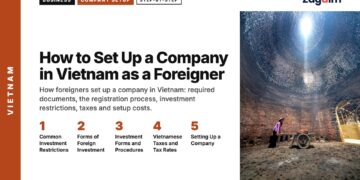 Interior — Interior of brick kiln with worker below, illustrating How to Set Up a Company in Vietnam as a Foreigner