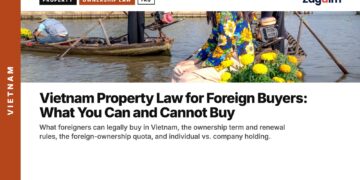 Market — Woman selling yellow flowers at floating market, illustrating Vietnam Property Law for Foreign Buyers: What You Can and Cannot Buy
