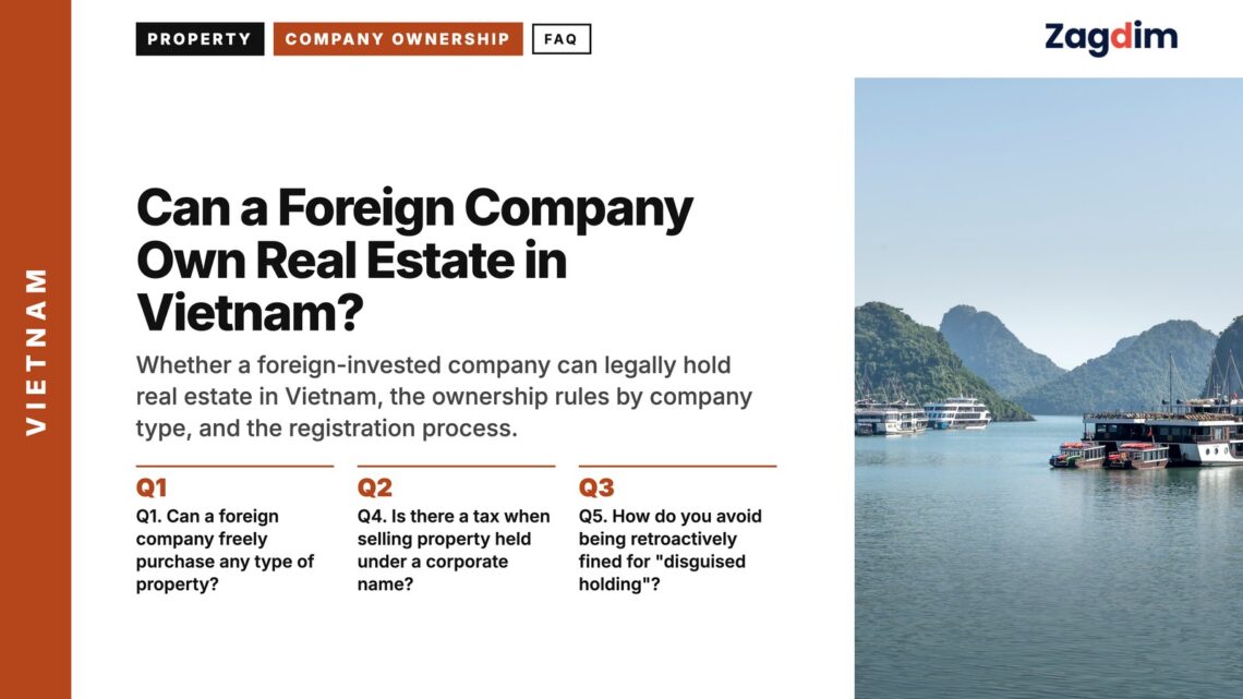 Harbour — Two cruise ships anchored among Ha Long islands, illustrating Can a Foreign Company Own Real Estate in Vietnam?