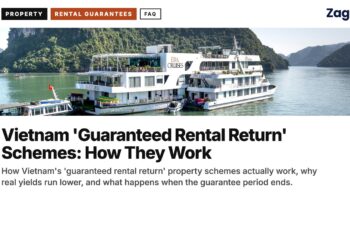 Harbour — Two cruise ships among Ha Long islands, illustrating Vietnam 'Guaranteed Rental Return' Schemes: How They Work