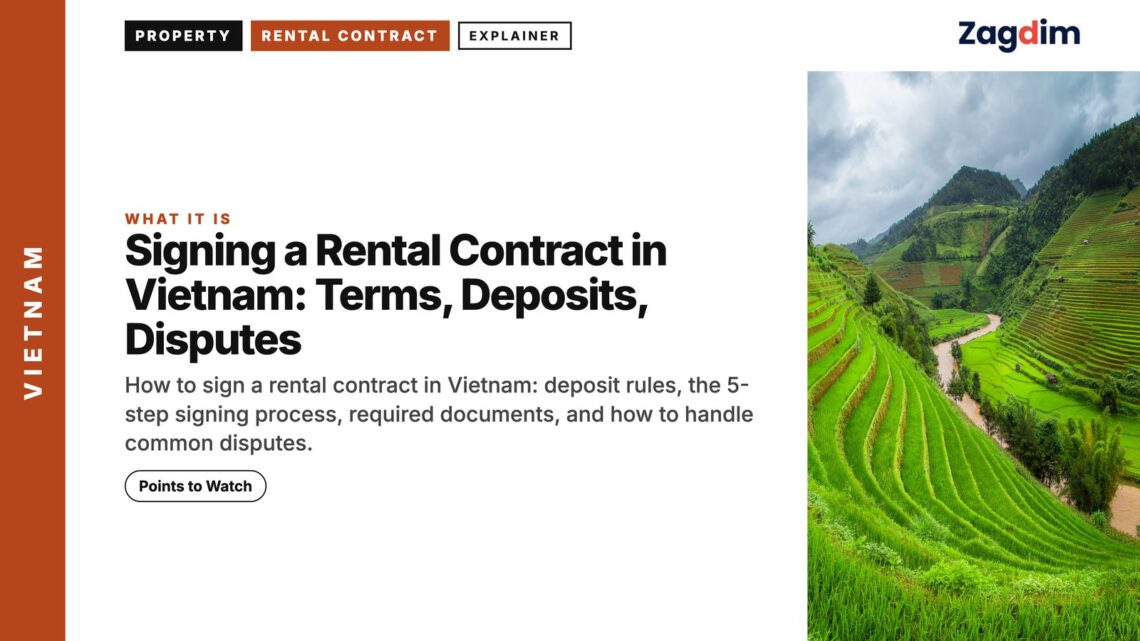 Rural — Green rice terraces on hillside near Sapa, illustrating Signing a Rental Contract in Vietnam: Terms, Deposits, Disputes
