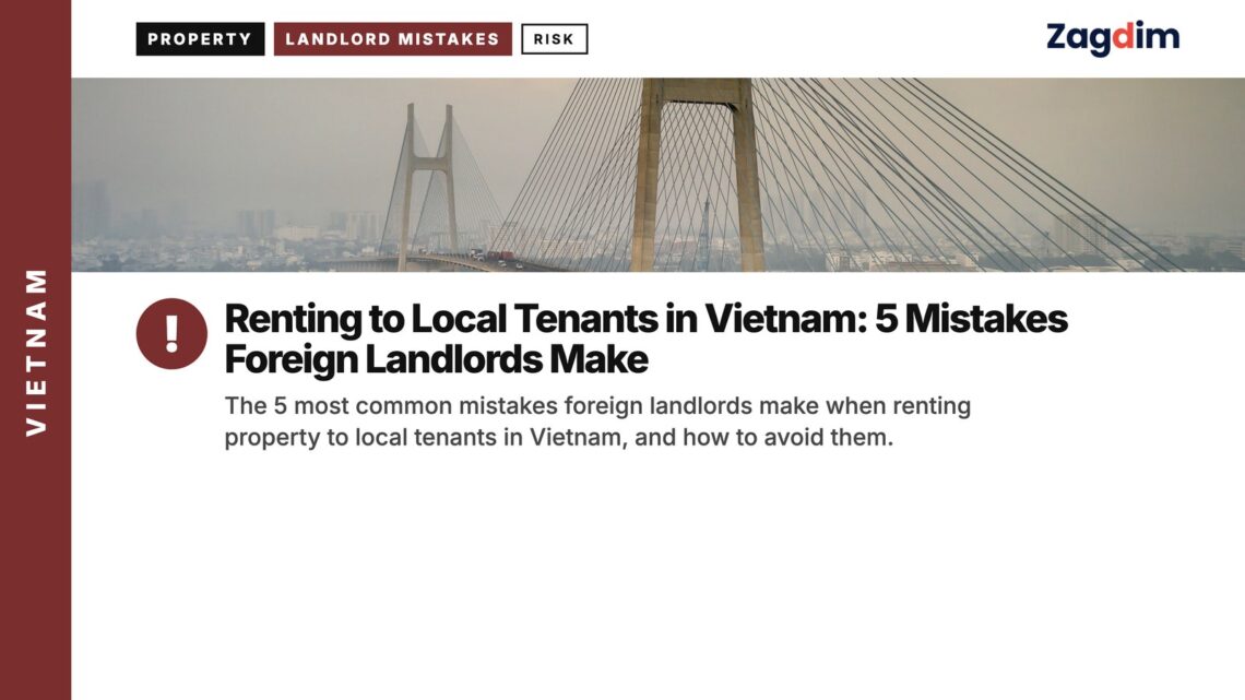 Transport — Cable-stayed bridge over misty river with boats, illustrating Renting to Local Tenants in Vietnam: 5 Mistakes Foreign Landlords Make