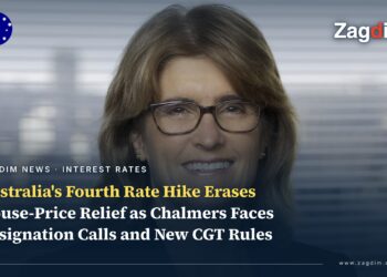 Official portrait of Reserve Bank of Australia Governor Michele Bullock, illustrating coverage of Australia's fourth 2026 rate hike, Treasurer resignation calls, and capital gains tax changes