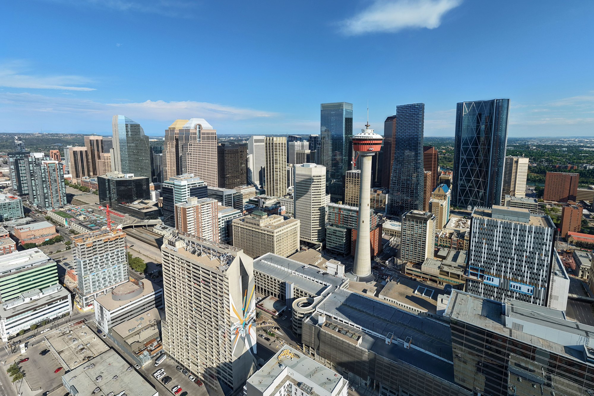 Downtown Calgary skyline, one of the areas on Canada's low-wage LMIA freeze list